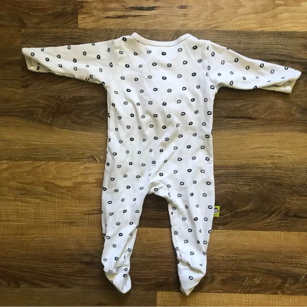 Nested Beans Zen Footie Classic and Zen Bodysuit Gently Weighted Size 6-12 M